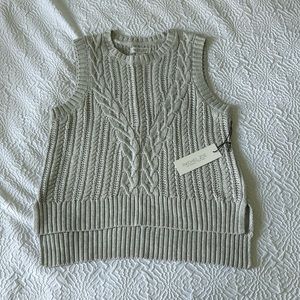 Rachel Zoe Cable Knit Sweater Vest